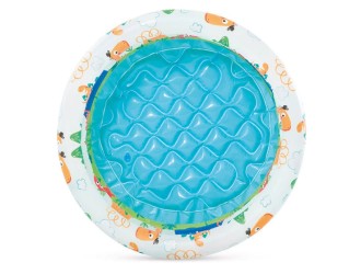 Piscina gonflabila pentru copii Dino Buddies 61x22 cm, 28 L, 1-3 ani, Intex (57106)