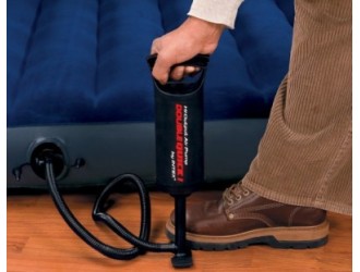 Pompa de aer manuala „Double Quick I”, furtun cu 3 duze, 29 cm, INTEX