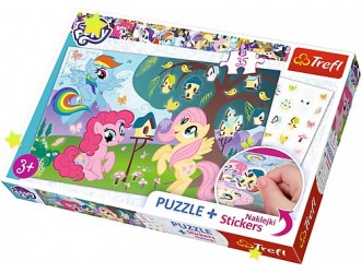Puzzle - 35 - stickers\ Hasbro, My litle Pony