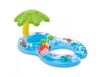 Cerc dublu gonflabil cu umbrela 117x75cm, 1-2 ani