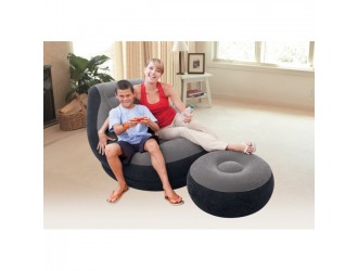 Scaun gonflabil 102x137x79cm "Ultra Lounge" cu puf 64x28cm, 100kg, INTEX