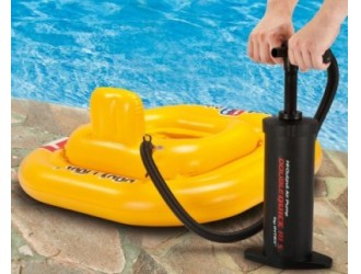 Pompa de aer manuala “Double Quick III”, furtun cu 4 duze, 48 cm, INTEX