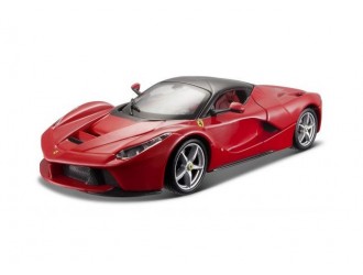 Masina model FERRARI (rosu, alb, 1:24)