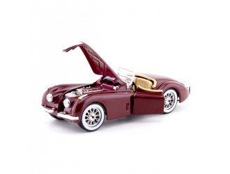Masina model JAGUAR XK 120 (1951) (bordo, verde, 1:24)