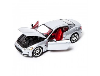 Masina model MASERATI GRANTURISMO (2008) (negru, argint, 1:24)