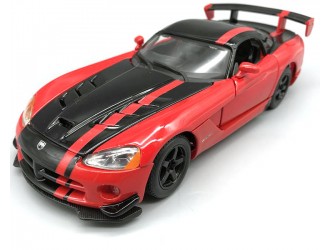 Masina model DODGE VIPER SRT10 ACR (metal-portocaliu, metalic, rosu-negru metalic, 1:24)