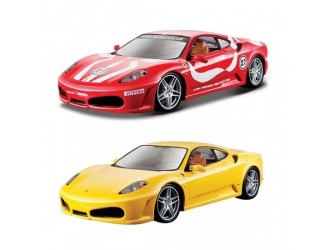 Masina model F430 FIORANO (galben, rosu, 1:24)