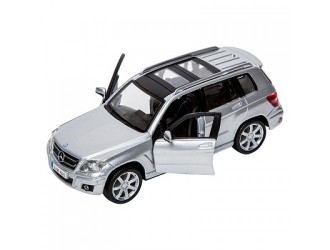 Masina model MERCEDES BENZ GLK-CLASS (rosu, argint, 1:32)