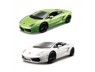 Masina model LAMBORGHINI GALLARDO LP560-4 (2008), (alb, verde metalic, 1:32)
