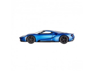 Masina model FORD GT (metal albastru, metalic de argint, 1:32)