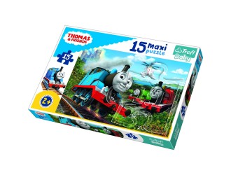 Puzzles - "15 Maxi" - Speeding locomotives / Thomas&Friends