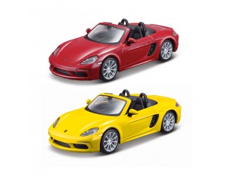  Masina model-Porsche 718 Boxter(1:32) rosu/galben