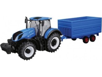 Modele tractor seria Farm-TRACTOR NEW HOLLAND cu remorca
