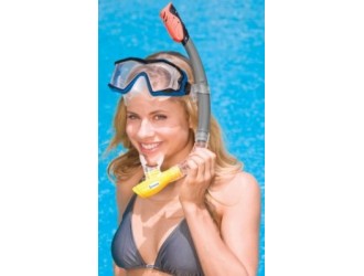 Tub de scufundari Intex Hyper-Flow Sr., Protectie anti-stropire, Mustiuc din Silicon Moale, Varsta 8 ani+ / Adulti