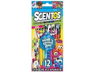 Set creioane aromate colore-Fantezie SCENTOS (12culori)