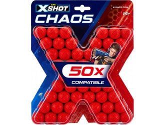 Set rezerve bile X-Shot 'CHAOS' (50 buc.)