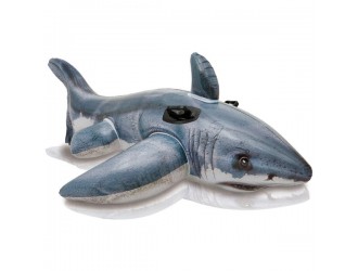 Pluta-saltea gonflabila “Rechin” cu manere, 173x107 cm, pana la 40 kg, 3+, INTEX