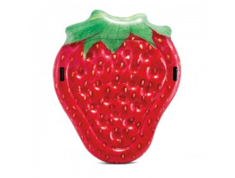 Pluta gonflabila Intex Capsuna Realista, 2 manere rezistente, 168 x 142 cm, max 200 kg