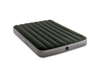  Intex 64762 Saltea gonflabila Full Downy cu pompa de picior incorporata, 137x191x25 cm, max. 272 kg
