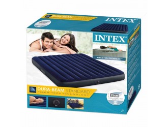 Saltea gonflabila Intex "Velur Classic", Tehnologie Fiber-Tech, 203 x 183 x 25 cm, King Size