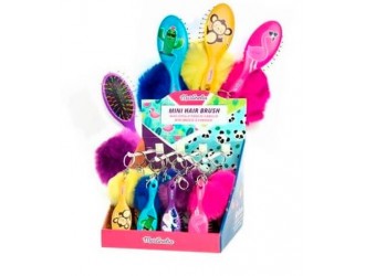 Accesoriu breloc cu puf si perie MARTINELIA