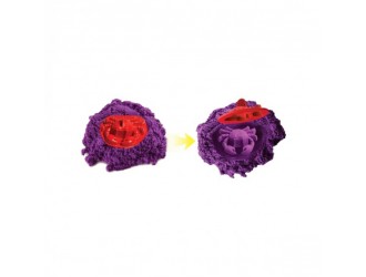 Set de nisip pentru creativitatea copiilor - KINETIC SANDCastel de nisip (violet, 454 g, forme, tava)