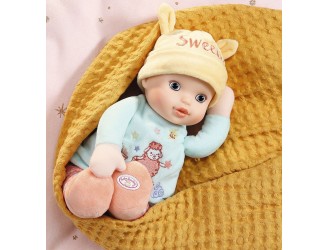 Papusa bebelus BABY ANNABELL (30 cm, textila, cu zornaitoare in interior)