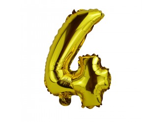 Balon cifra 4 folie 40 inc (2 culori in asortiment)
