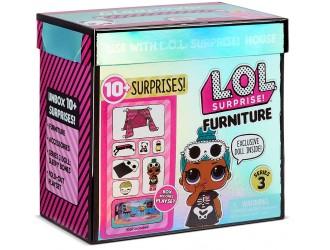 Set mobila L.O.L. Surprise! Furniture Seria 3 Dormitorul lui Sleepy Bones