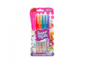 Set de pixuri cu gel parfumate din seria "Sugar Rush" - BRIGGLITTER (5 buc.)