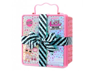 Set L.O.L. Surprise! Seria Present Surprise DEUXE Roz cu papusa si animalut exclusiv