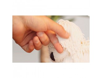 Jucarie muzicala interactiva Catelus alb Jiggly Pup