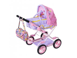 Carucior pentru papusa BABY BORN cu geanta DELUXE S2 053847
