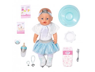 Papusa bebelus Balerina-Fulgusor Baby Born 43 cm seria Imbratisari blande cu accesorii