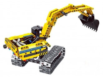 XTech Bricks: 2in1, Construction Excavator & Robot, 342 pcs