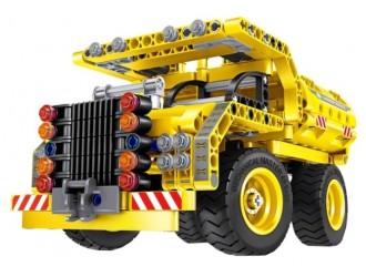 XTech Bricks: 2in1, Construction Dump Truck & Plane, 361 pcs