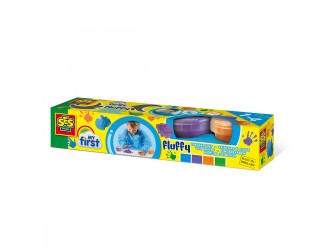 Set pentru pictura cu degete 4 culori My First Fluffy SES CREATIVE