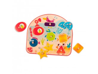 Puzzle din lemn Locuitorii marini BATTAT