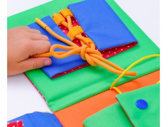 Joc educativ textil cu ocupatii Busy Board Roter Kafer