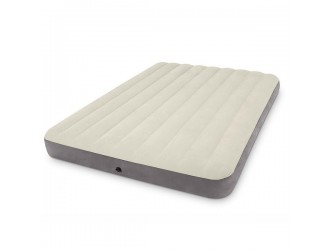 Saltea gonflabila Intex Dura-Beam Single-High, Tehnologie Fiber-Tech, Queen Size, 152 x 203 x 25 cm, max. 272 kg, Suprafata Catifelata