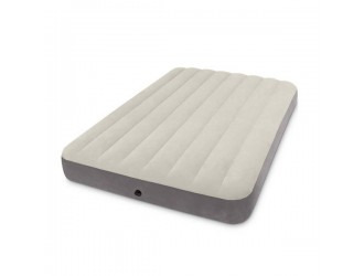 Saltea gonflabila Intex Dura-Beam Single-High, Tehnologie Fiber-Tech, Full Size, 137 x 191 x 25 cm, max. 272 kg, Suprafata Catifelata