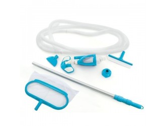 Set de curtare „Deluxe” pentru piscina: maner telescopic 279 cm, plasa, aspirator, perie, furtun, INTEX
