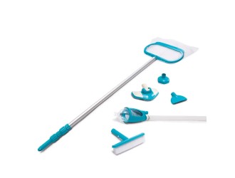 Set de curtare „Deluxe” pentru piscina: maner telescopic 279 cm, plasa, aspirator, perie, furtun, INTEX