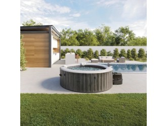 Spa gonflabil cu hidromasaj Greywood Deluxe, 216x71 cm, 1098 L, 6 persoane, Intex (28442)