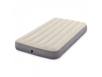 Saltea gonflabila Intex Dura-Beam Single-High, Tehnologie Fiber-Tech, Single Size, 99 x 191 x 25 cm, max. 136 kg, Suprafata Catifelata