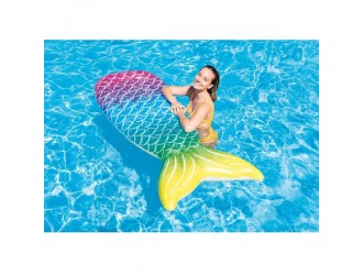 Saltea gonflabila Intex Coada de Sirena, Imprimeu Realist 3D, 178 x 71 x 18 cm, max 100 kg