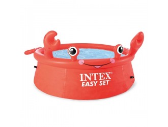 Piscina Gonflabila Intex Easy Set "Crab", Design Vesel 3D, 183 x 51 cm, 880 L, Tehnologie Super-Tough, Montaj 10 min
