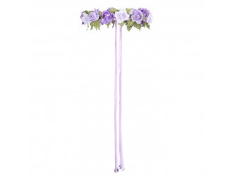 Accesoriu pentru par Flori mov Rose Garland Great Pretenders