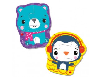 Baby Puzzle magnetic "Fisher Price. Ursul si Pinguinul" Vladi Toys