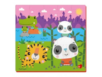 Puzzle moale 22x23 "Fisher Price. Ursi Panda" Vladi Toys